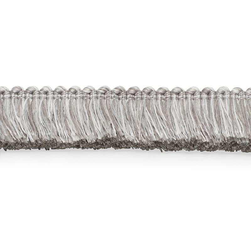 Meyer Brush Fringe Grey 74942 by Schumacher Trim Perfect Basics: Trims - Fabric Carolina -
