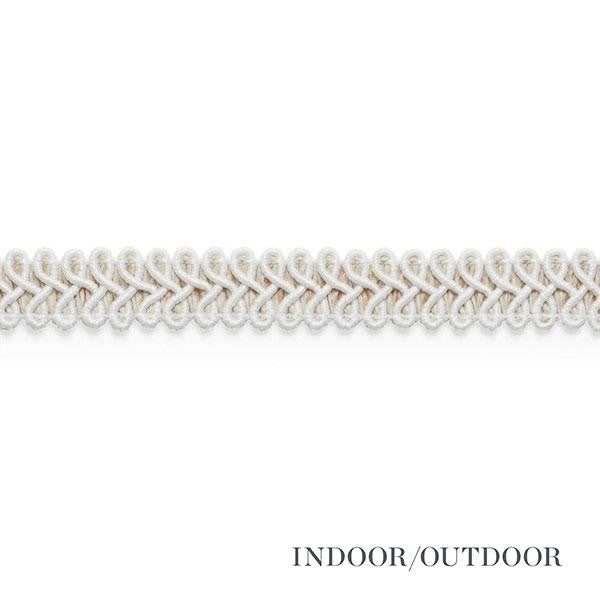 Astor Braid Indoor/Outdoor Ivory 74960 by Schumacher Trim Perfect Basics: Trims - Fabric Carolina -