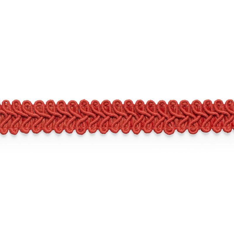 Astor Braid Indoor/Outdoor Red 74965 by Schumacher Trim Perfect Basics: Trims - Fabric Carolina -