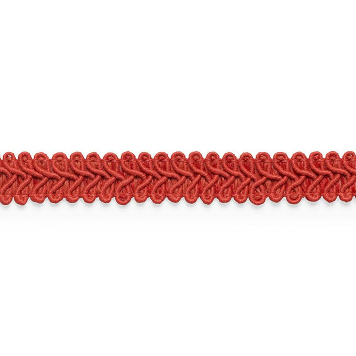 Astor Braid Indoor/Outdoor Red 74965 by Schumacher Trim Perfect Basics: Trims - Fabric Carolina -