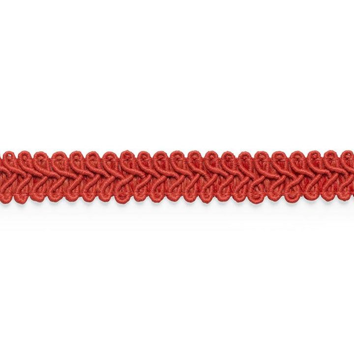 Astor Braid Indoor/Outdoor Red 74965 by Schumacher Designer Trim Perfect Basics: Trims - Swanky Fabrics -