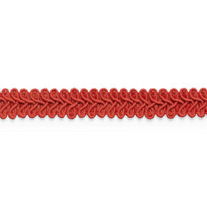 Astor Braid Indoor/Outdoor Red 74965 by Schumacher Trim