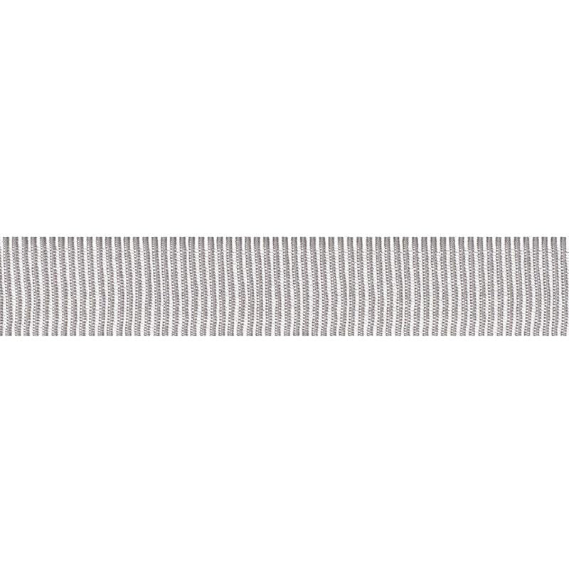 Medium Faille Tape Silver 75011 by Schumacher Trim Couture Trims - Fabric Carolina -