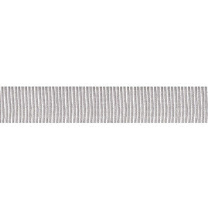 Medium Faille Tape Silver 75011 by Schumacher Trim
