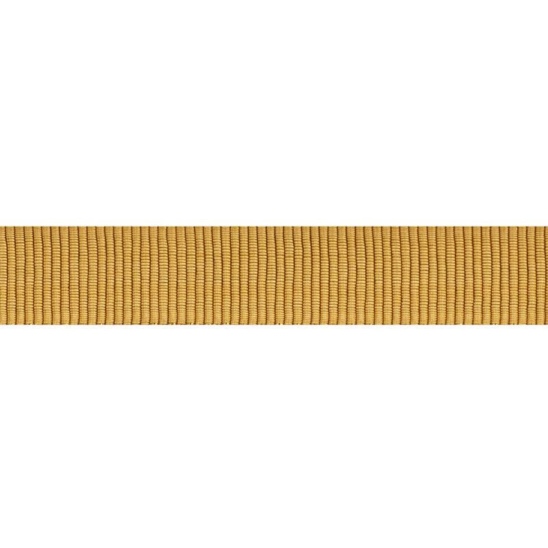 Medium Faille Tape Gold 75015 by Schumacher Trim Couture Trims - Fabric Carolina -