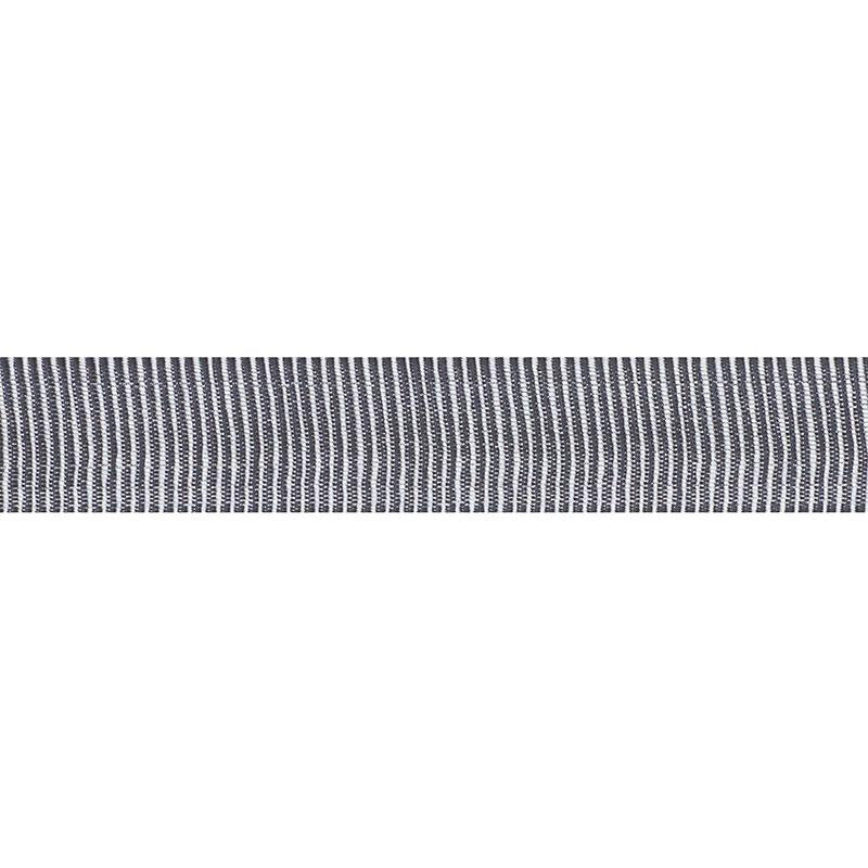 Medium Faille Tape Grey 75016 by Schumacher Designer Trim Couture Trims - Swanky Fabrics -