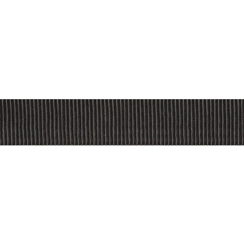 Medium Faille Tape Black 75019 by Schumacher Trim Couture Trims - Fabric Carolina -