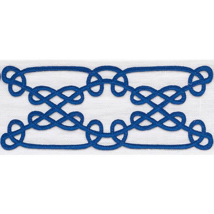 Ormond Tape Blue 75350 by Schumacher Trim Nautilus 7.75" - Fabric Carolina -