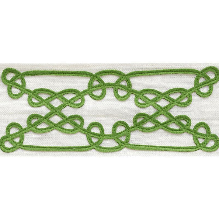 Ormond Tape Green 75351 by Schumacher Trim Nautilus 7.75" - Fabric Carolina -