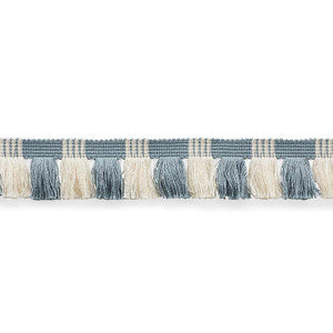 Juno Fringe Sky & Ivory 75361 by Schumacher Trim