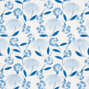 Bouquet Toss Afternoon Blue 177852 by Schumacher Fabric