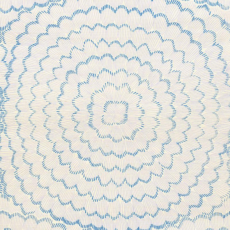 Feather Bloom Sisal Wisteria 5006078 by Schumacher Designer Wallpaper Celerie Kemble 34.0" - Swanky Fabrics -