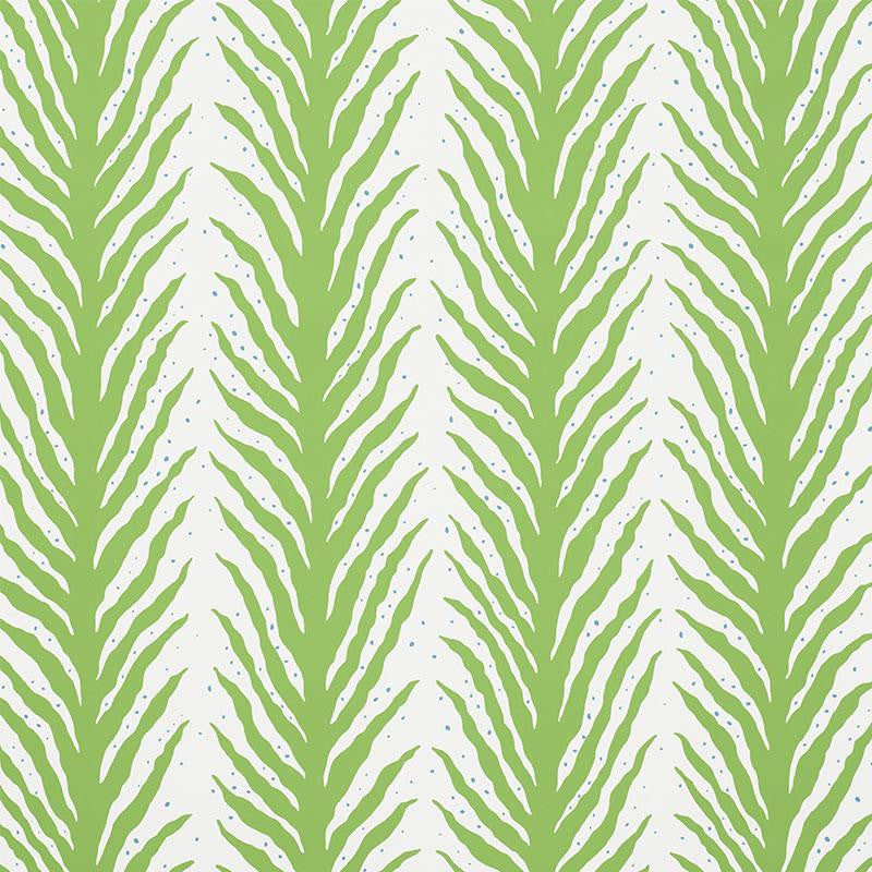 Creeping Fern Moss 5009450 by Schumacher Wallpaper Celerie Kemble 27.0" - Fabric Carolina -