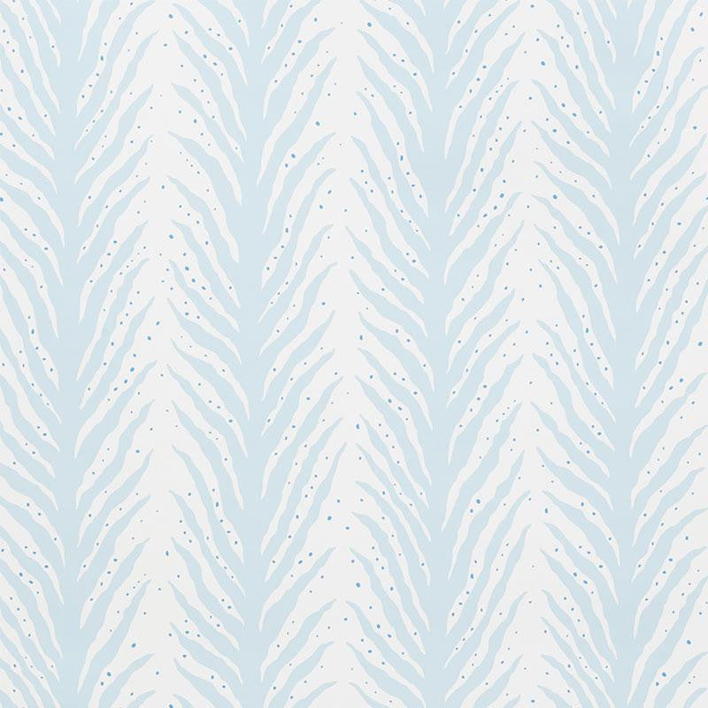 Creeping Fern Slumber Blue 5009451 by Schumacher Wallpaper Celerie Kemble 27.0" - Fabric Carolina -