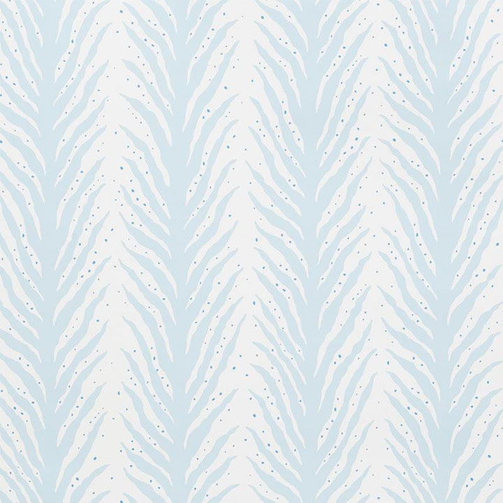 Creeping Fern Slumber Blue 5009451 by Schumacher Wallpaper Celerie Kemble 27.0" - Fabric Carolina -