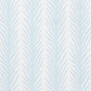 Creeping Fern Slumber Blue 5009451 by Schumacher Wallpaper
