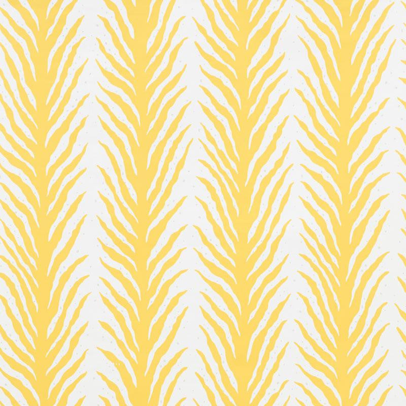 Creeping Fern Lemonade 5009452 by Schumacher Wallpaper Celerie Kemble 27.0" - Fabric Carolina -