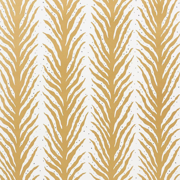 Creeping Fern Gold 5009453 by Schumacher Wallpaper Celerie Kemble 27.0" - Fabric Carolina -