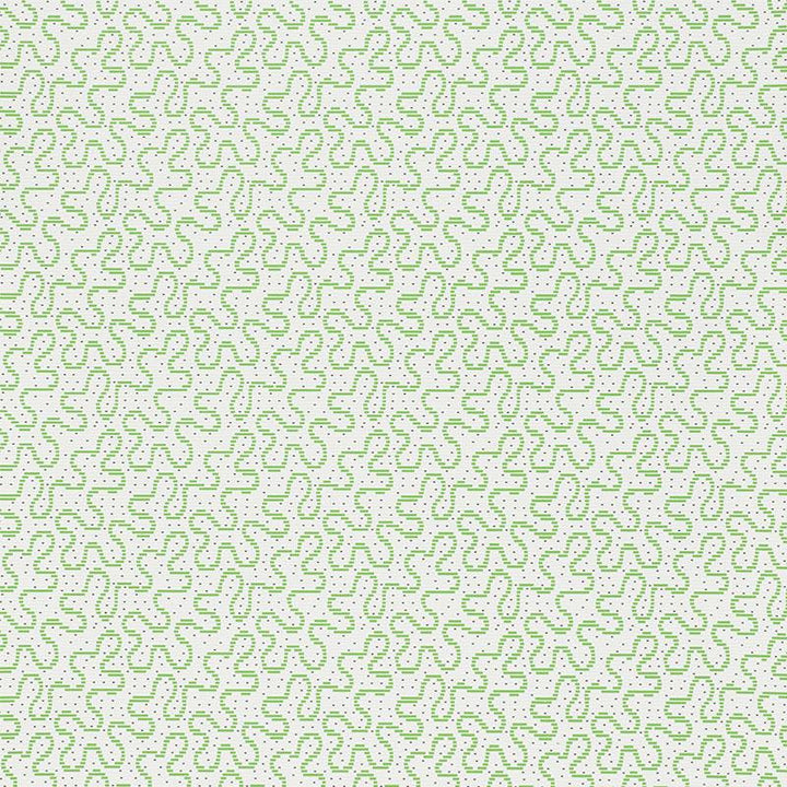 Meander Moss 5009471 by Schumacher Wallpaper Celerie Kemble 4.5" - Fabric Carolina -