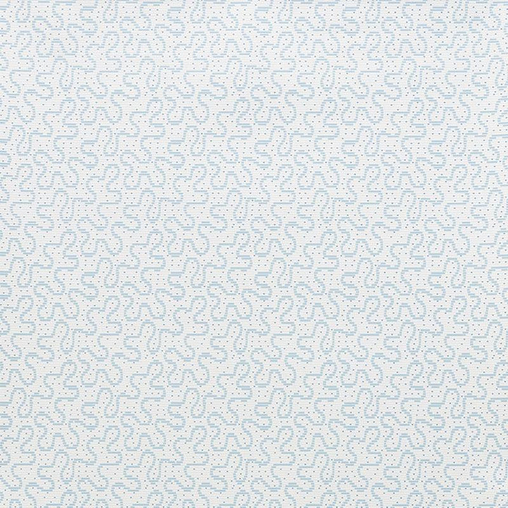 Meander Slumber Blue 5009472 by Schumacher Wallpaper Celerie Kemble 4.5" - Fabric Carolina -