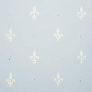 Fleur De Lis Mineral 5009501 by Schumacher Wallpaper