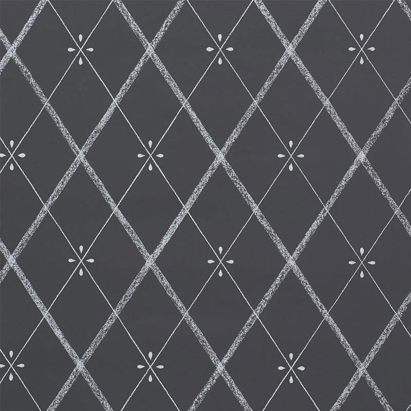 Kasumi Diamond Chalkboard 5009510 by Schumacher Wallpaper Small-Print Wallpapers 9.0" - Fabric Carolina -