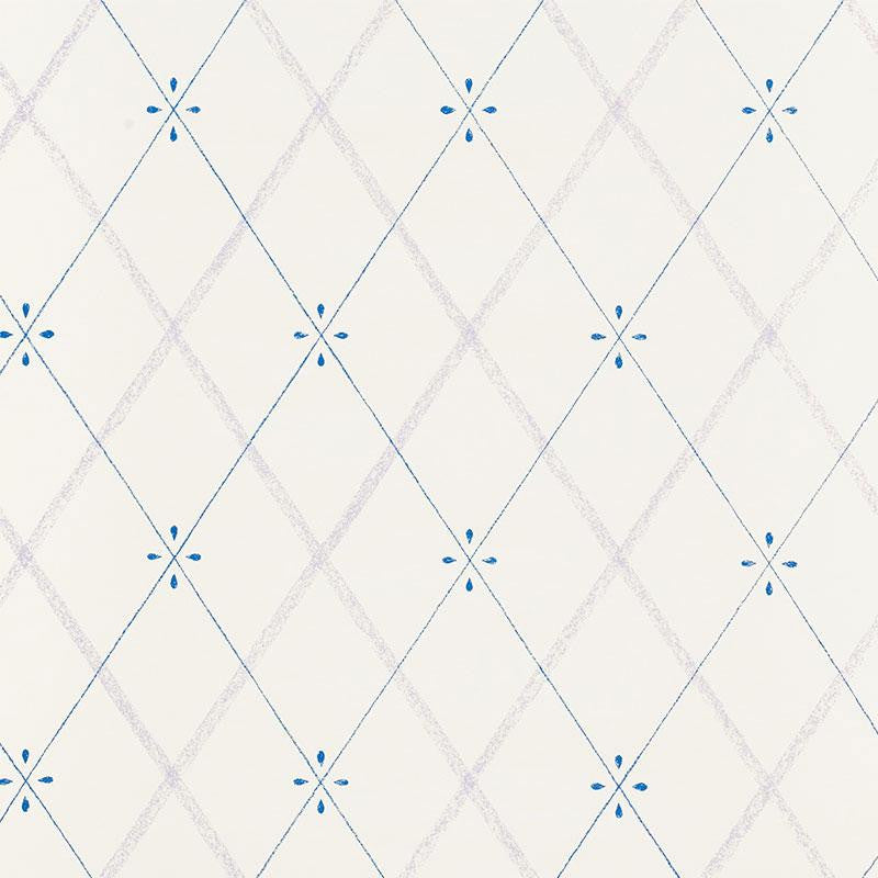 Kasumi Diamond Hyacinth 5009512 by Schumacher Wallpaper Small-Print Wallpapers 9.0" - Fabric Carolina -