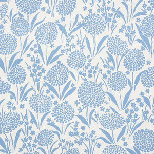 Chrysanthemum Chambray 5009550 by Schumacher Wallpaper
