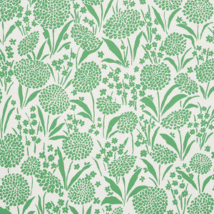 Chrysanthemum Green 5009551 by Schumacher Wallpaper