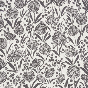 Chrysanthemum Carbon 5009553 by Schumacher Wallpaper