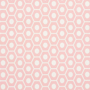 Queen B Pink 5009570 by Schumacher Wallpaper