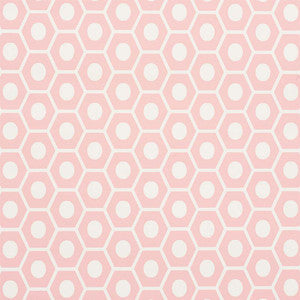 Queen B Pink 5009570 by Schumacher Wallpaper