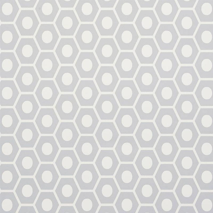 Queen B Grey 5009573 by Schumacher Wallpaper Studio Bon 1.12" - Fabric Carolina -