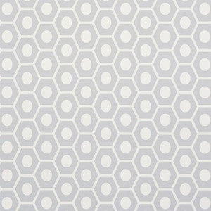 Queen B Grey 5009573 by Schumacher Wallpaper