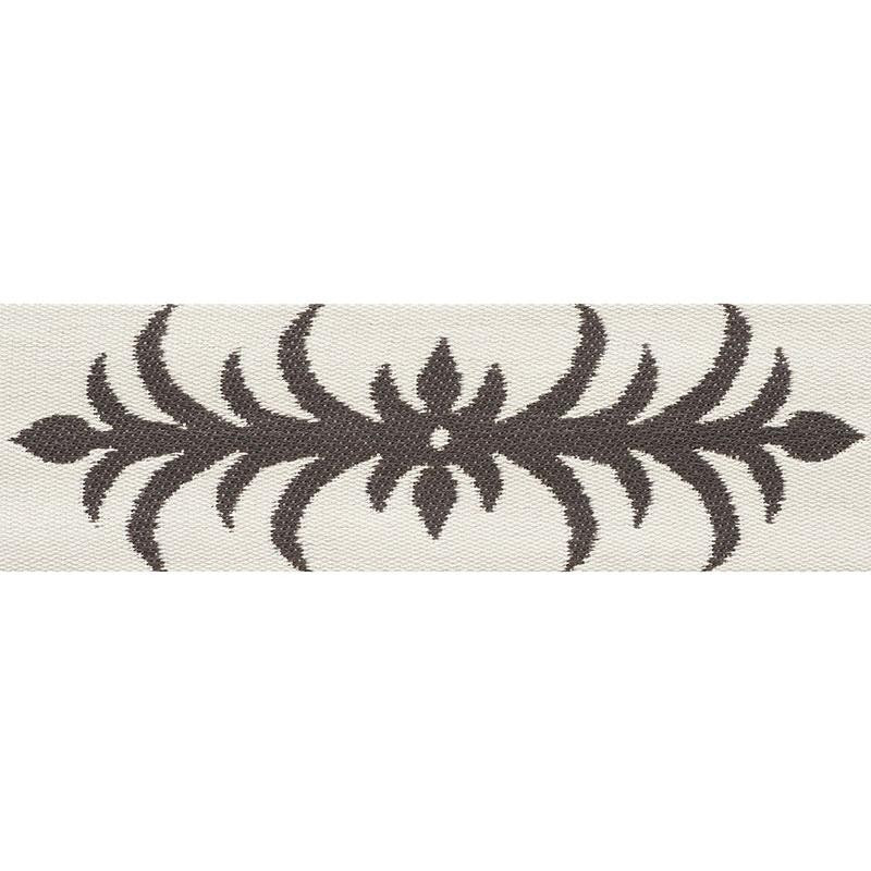 Acanthus Tape Basalt 75441 by Schumacher Designer Trim Celerie Kemble 9.25" - Swanky Fabrics -