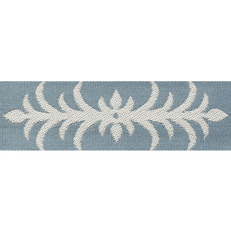 Acanthus Tape Slumber Blue 75443 by Schumacher Trim Celerie Kemble 9.25" - Fabric Carolina -