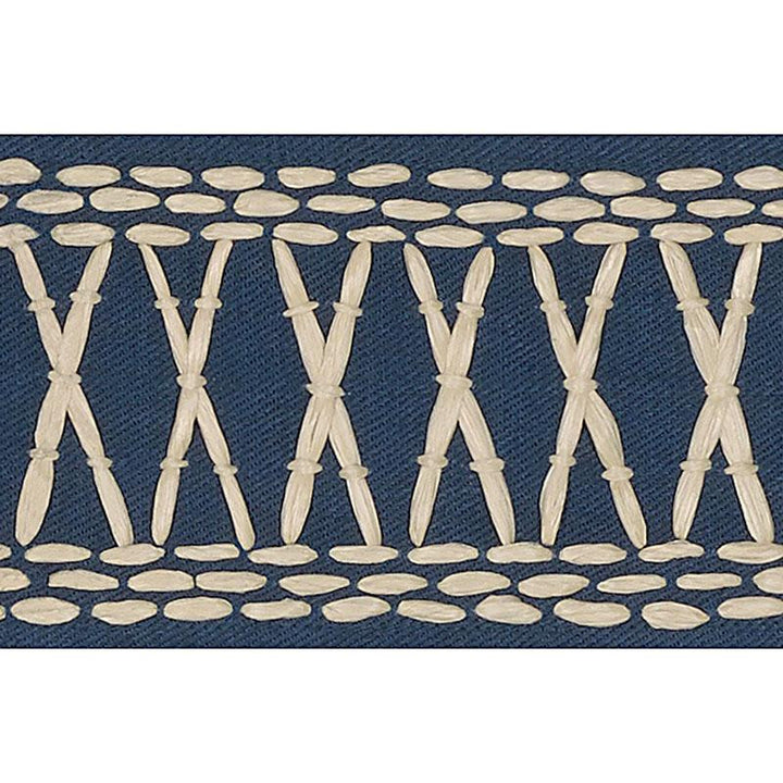 Tikki Tape Marine 69301 by Schumacher Trim Mary Mcdonald 1.0" - Fabric Carolina -