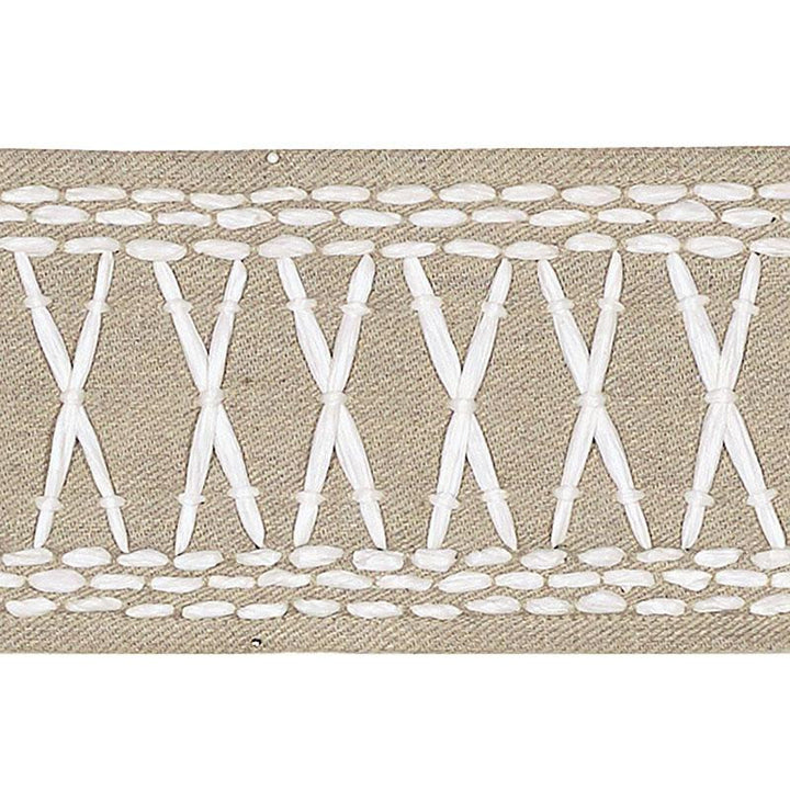 Tikki Tape Sea Oyster 69303 by Schumacher Trim Mary Mcdonald 1.0" - Fabric Carolina -