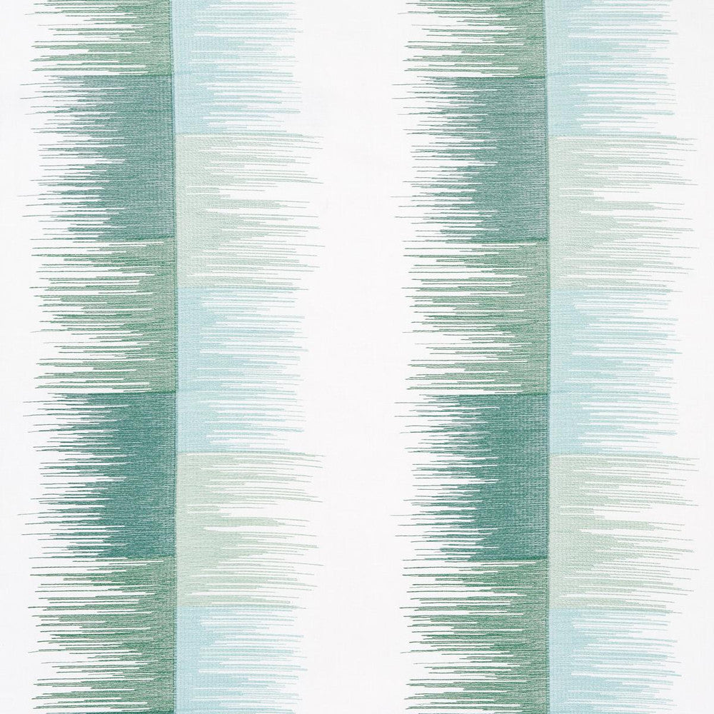 Sunburst Stripe Embroidery Mineral 78403 by Schumacher Fabric Uncommon Threads 18.0" - Fabric Carolina -