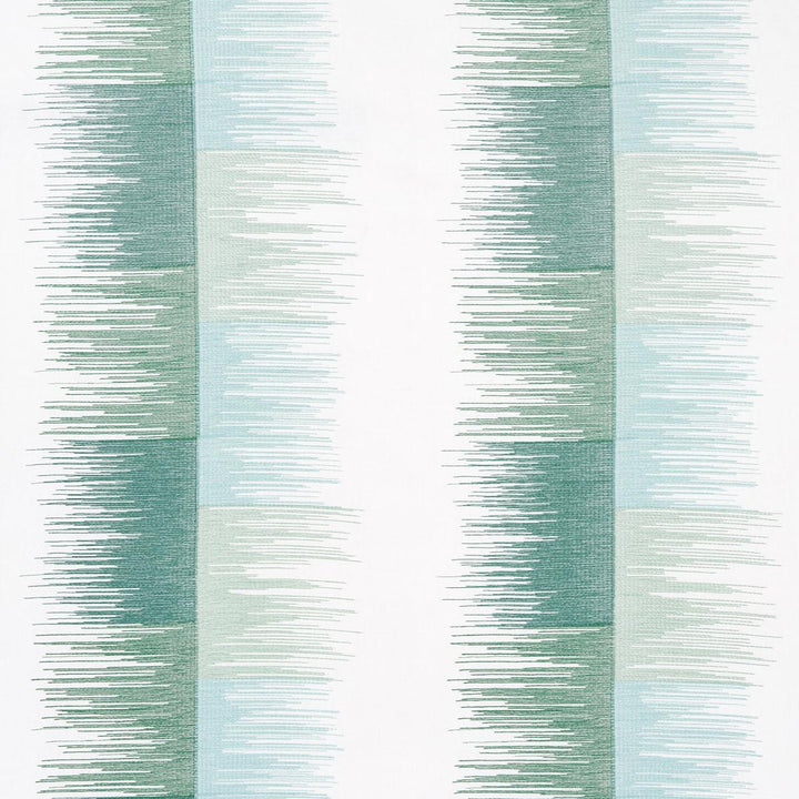 Sunburst Stripe Embroidery Mineral 78403 by Schumacher Fabric Uncommon Threads 18.0" - Fabric Carolina -