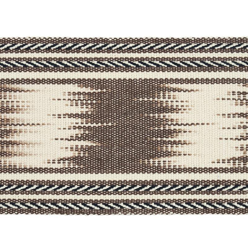 Banyan Ikat Tape Brown 79302 by Schumacher Trim Happy Together - Fabric Carolina -