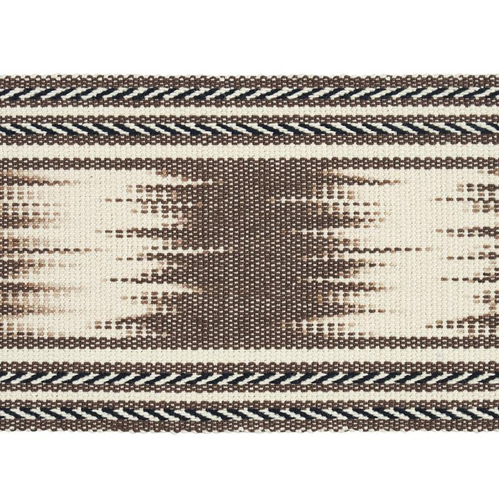 Banyan Ikat Tape Brown 79302 by Schumacher Trim Happy Together - Fabric Carolina -