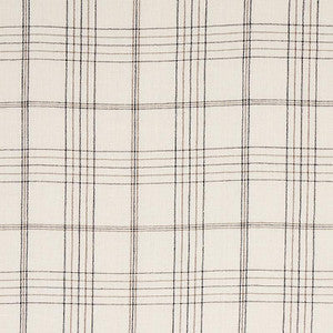 Nils Plaid Linen Charcoal 80302 by Schumacher Fabric