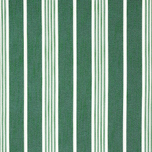 Hampton Stripe Indoor/Outdoor Emerald 82302 by Schumacher Fabric