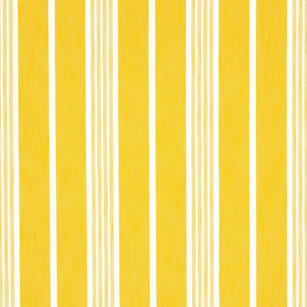 Hampton Stripe Indoor/Outdoor Canary 82303 by Schumacher Fabric Mary Mcdonald 6.75" - Fabric Carolina -
