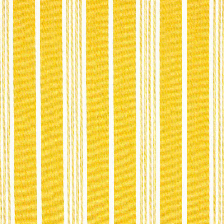Hampton Stripe Indoor/Outdoor Canary 82303 by Schumacher Fabric Mary Mcdonald 6.75" - Fabric Carolina -