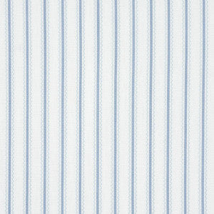 Birdie Ticking Stripe China Blue 83701 by Schumacher Fabric