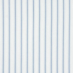 Birdie Ticking Stripe China Blue 83701 by Schumacher Fabric