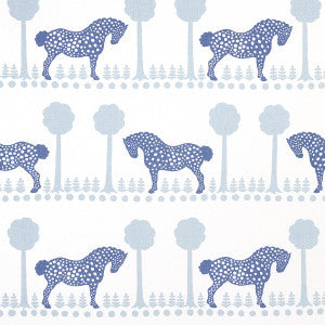 Polka Dot Pony Blue 180901 by Schumacher Fabric