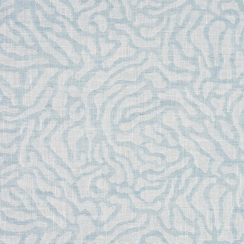 Cora Double Face Casement Sky 75521 by Schumacher Fabric New Traditional 13.5" - Fabric Carolina -